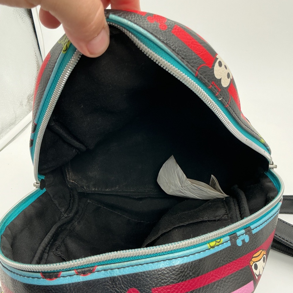 Disney Funko Pop Mickey Friends Rainbow Stripe Emoji Mini Backpack Minnie Charm - Picture 8 of 9